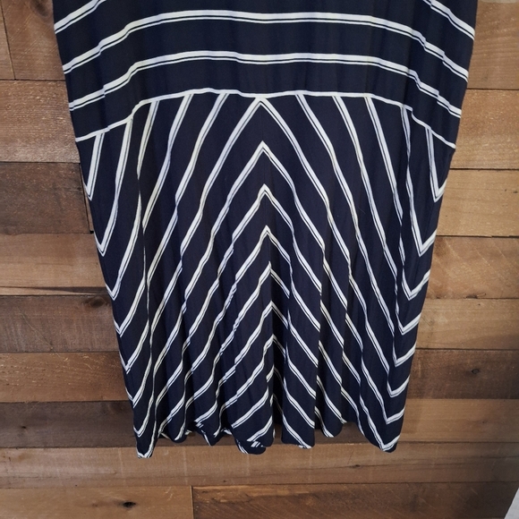 Calvin Klein Navy Womans Striped Dress SZ 1X - Picture 7 of 9